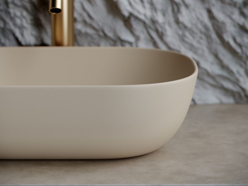 Раковина накладная Ceramica Nova Element CN6009MC 45.5x32.5 (капучино матовый), без донного клапана