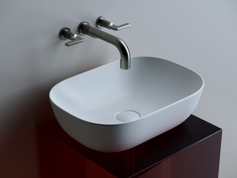 Раковина накладная Ceramica Nova Element CN6009MW 45.5x32.5 (белый матовый), без донного клапана