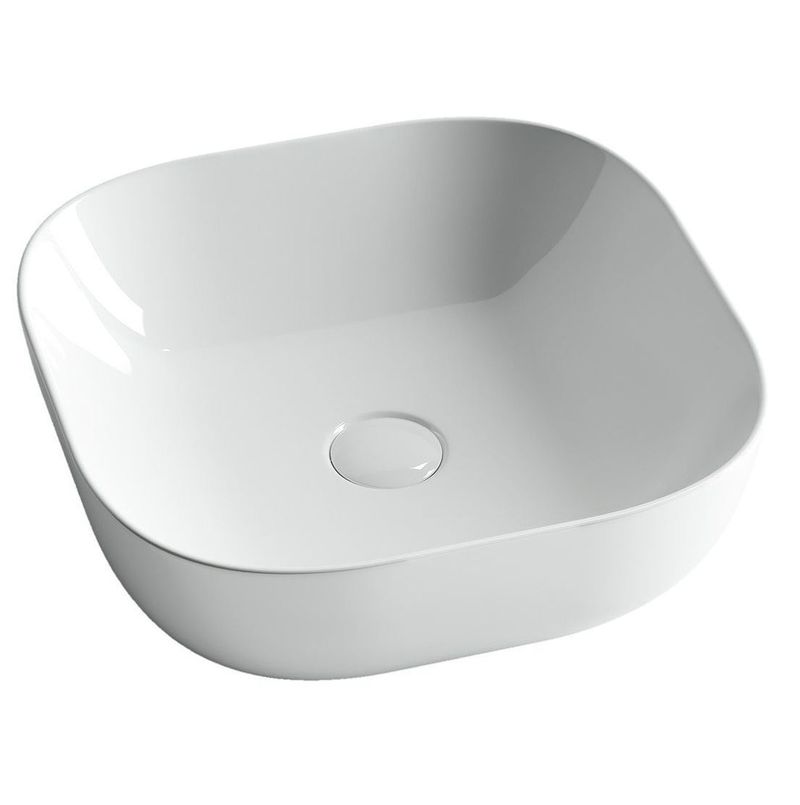 Раковина накладная Ceramica Nova Element CN6010 41.5x41.5 (белый), без донного клапана