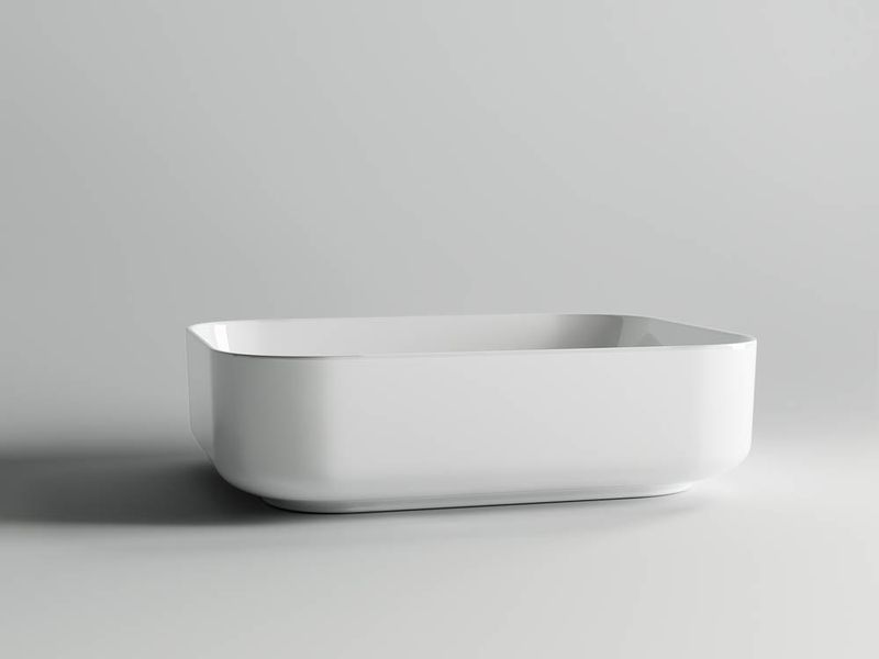 Раковина накладная Ceramica Nova Element CN6011 50x39 (белый), без донного клапана