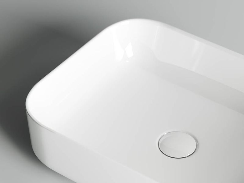 Раковина накладная Ceramica Nova Element CN6011 50x39 (белый), без донного клапана