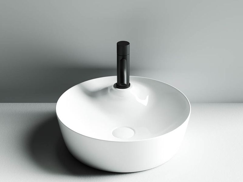 Раковина накладная Ceramica Nova Element CN6014 43.5x43.5 (белый), без донного клапана