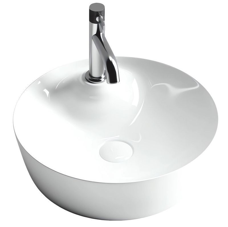 Раковина накладная Ceramica Nova Element CN6014 43.5x43.5 (белый), без донного клапана