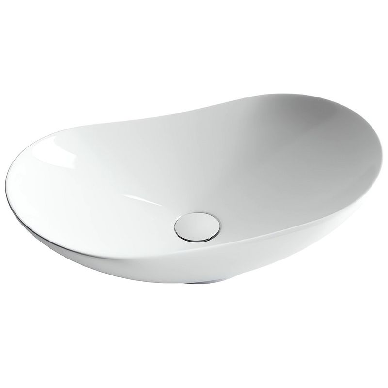 Раковина накладная Ceramica Nova Element CN6015 62x36 (белый), без донного клапана