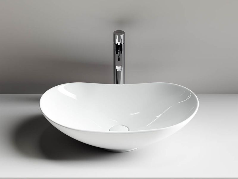 Раковина накладная Ceramica Nova Element CN6015 62x36 (белый), без донного клапана