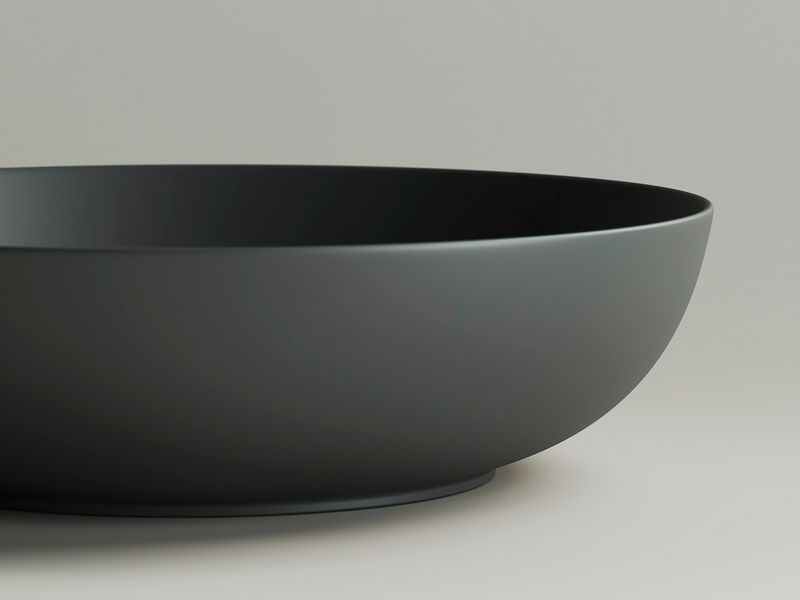 Раковина накладная Ceramica Nova Element CN6017MDH 52x39.5 (Темный Антрацит Матовый), без донного клапана