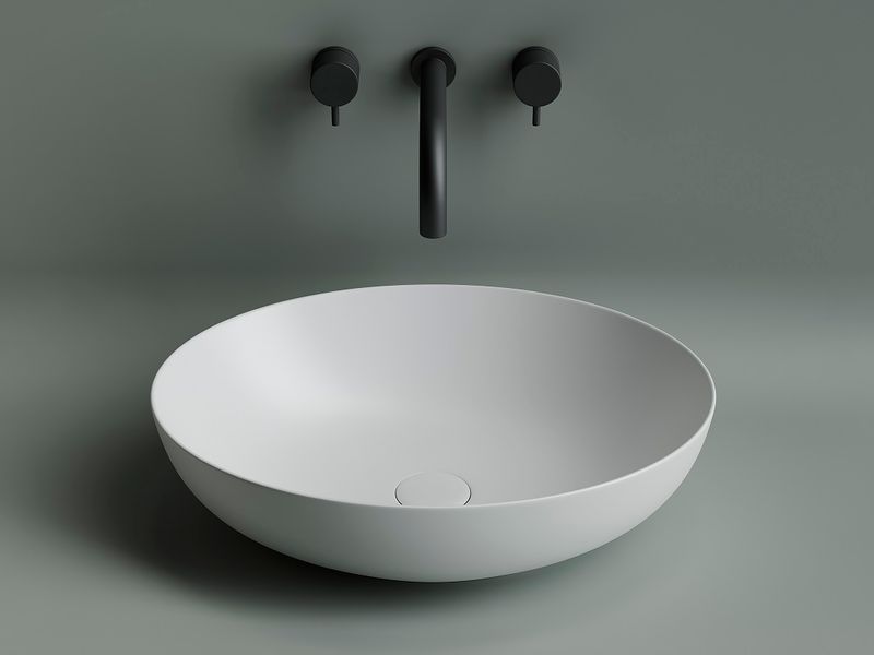 Раковина накладная Ceramica Nova Element CN6017MW 52x39.5 (белый матовый), без донного клапана
