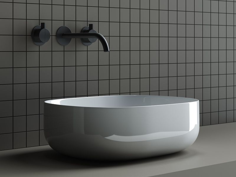 Раковина накладная Ceramica Nova Element CN6018 46x35 (белый), без донного клапана