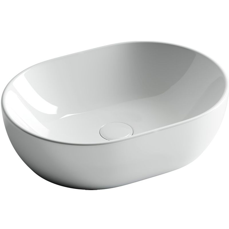 Раковина накладная Ceramica Nova Element CN6019 48x35 (белый), без донного клапана