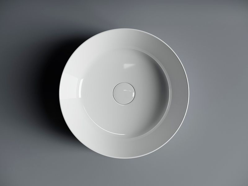 Раковина накладная Ceramica Nova Element CN6020 37x37 (белый), без донного клапана