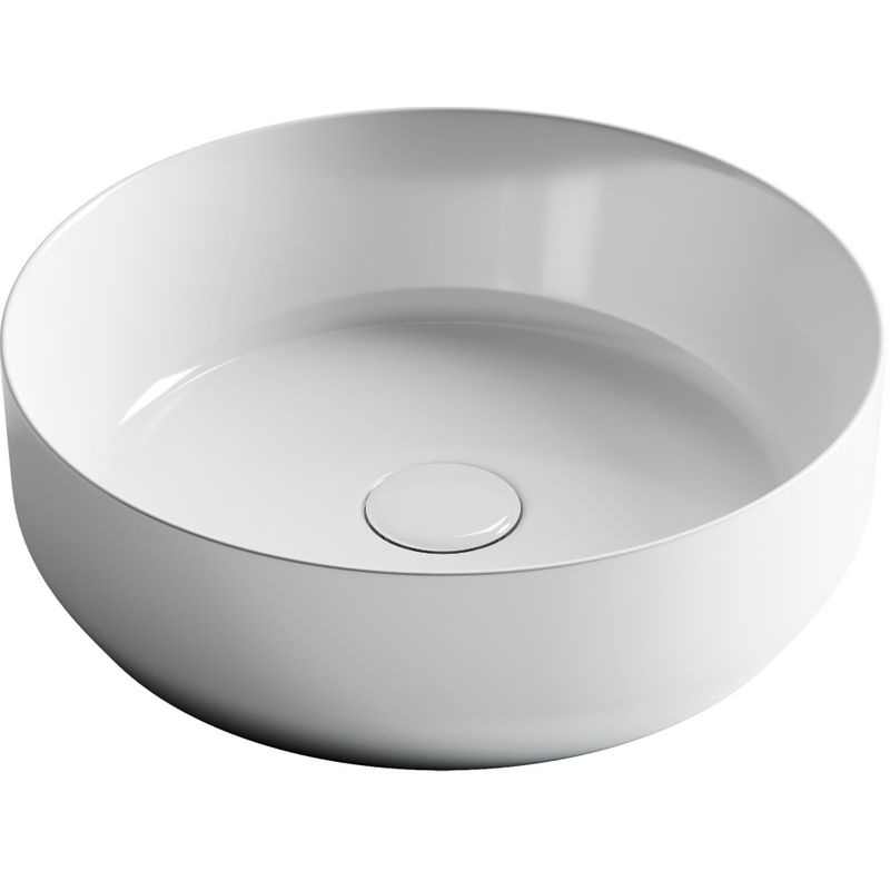 Раковина накладная Ceramica Nova Element CN6022 39x39 (белый глянцевый), без донного клапана