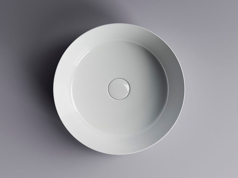 Раковина накладная Ceramica Nova Element CN6022 39x39 (белый глянцевый), без донного клапана