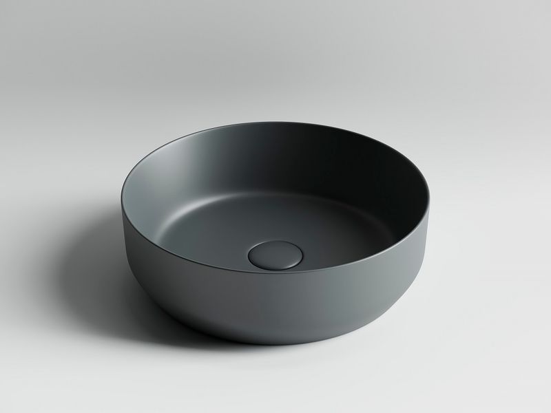 Раковина накладная Ceramica Nova Element CN6022MDH 39x39 (темный антрацит), без донного клапана