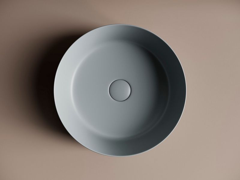 Раковина накладная Ceramica Nova Element CN6022MH 39x39 (антрацит матовый), без донного клапана