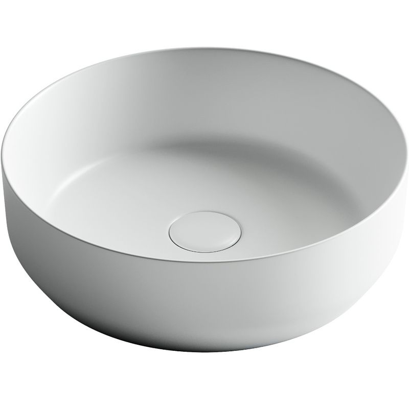 Раковина накладная Ceramica Nova Element CN6022MW 39x39 (белый матовый), без донного клапана