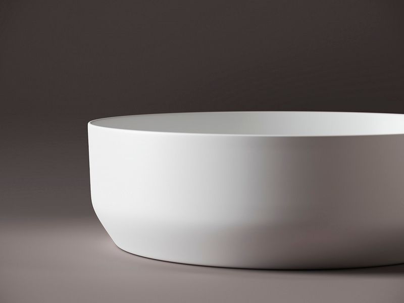 Раковина накладная Ceramica Nova Element CN6022MW 39x39 (белый матовый), без донного клапана