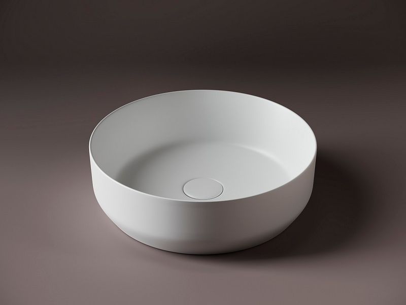 Раковина накладная Ceramica Nova Element CN6022MW 39x39 (белый матовый), без донного клапана