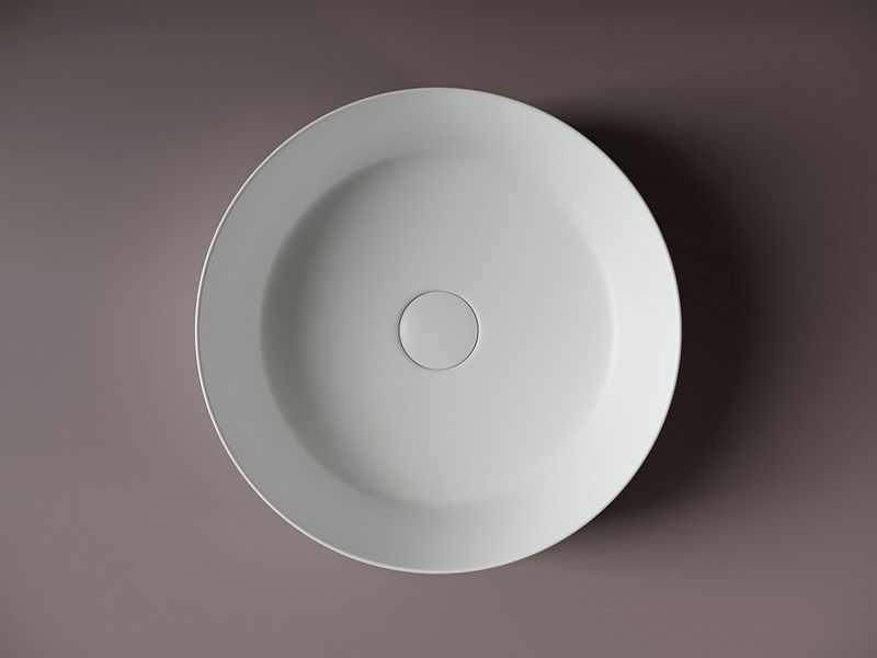 Раковина накладная Ceramica Nova Element CN6022MW 39x39 (белый матовый), без донного клапана