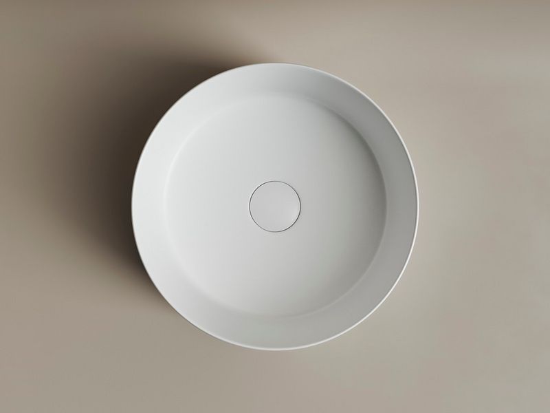Раковина накладная Ceramica Nova Element CN6032MW 35.8x35.8 (белый матовый), без донного клапана