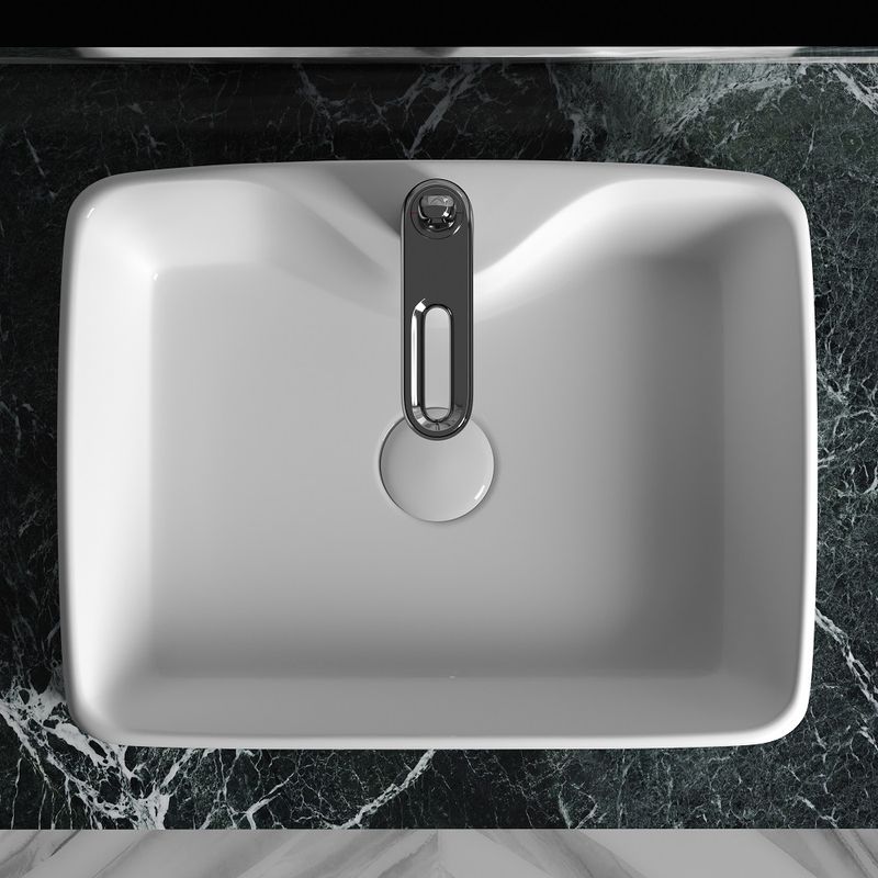 Раковина накладная Ceramica Nova Element CN6033 48x37 (белый), без донного клапана