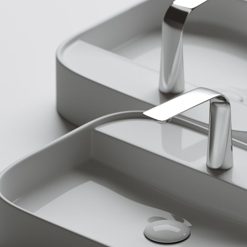 Раковина накладная Ceramica Nova Element CN6034 55x45 (белый), без донного клапана