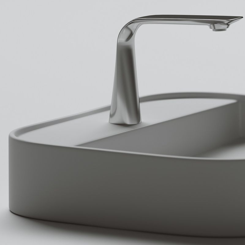 Раковина накладная Ceramica Nova Element CN6034 55x45 (белый), без донного клапана