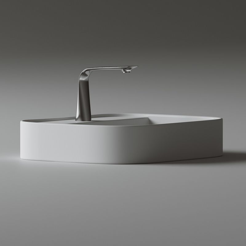 Раковина накладная Ceramica Nova Element CN6034 55x45 (белый), без донного клапана