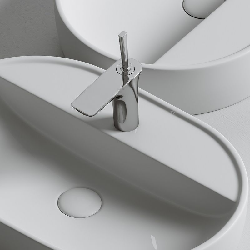 Раковина накладная Ceramica Nova Element CN6035 60x40 (белый), без донного клапана