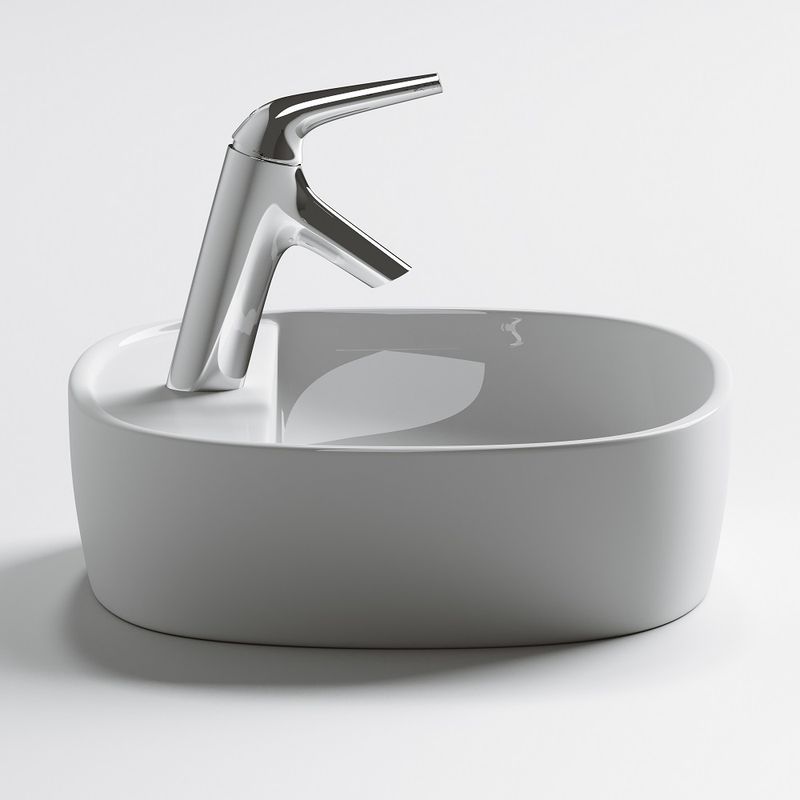 Раковина накладная Ceramica Nova Element CN6036 50x38 (белый), без донного клапана