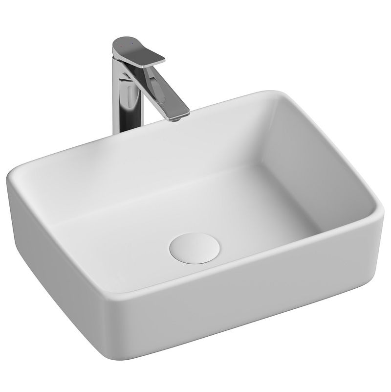 Раковина накладная Ceramica Nova Element CN6037 48x37(белый), без донного клапана