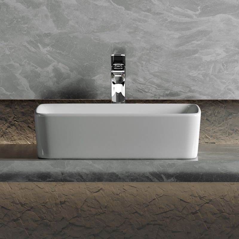 Раковина накладная Ceramica Nova Element CN6037 48x37(белый), без донного клапана
