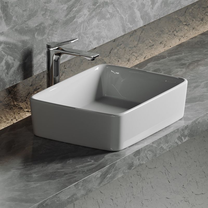 Раковина накладная Ceramica Nova Element CN6037 48x37(белый), без донного клапана