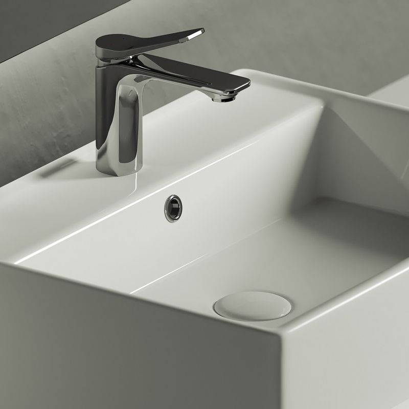 Раковина накладная Ceramica Nova Element CN6046 59x45 (белый), без донного клапана