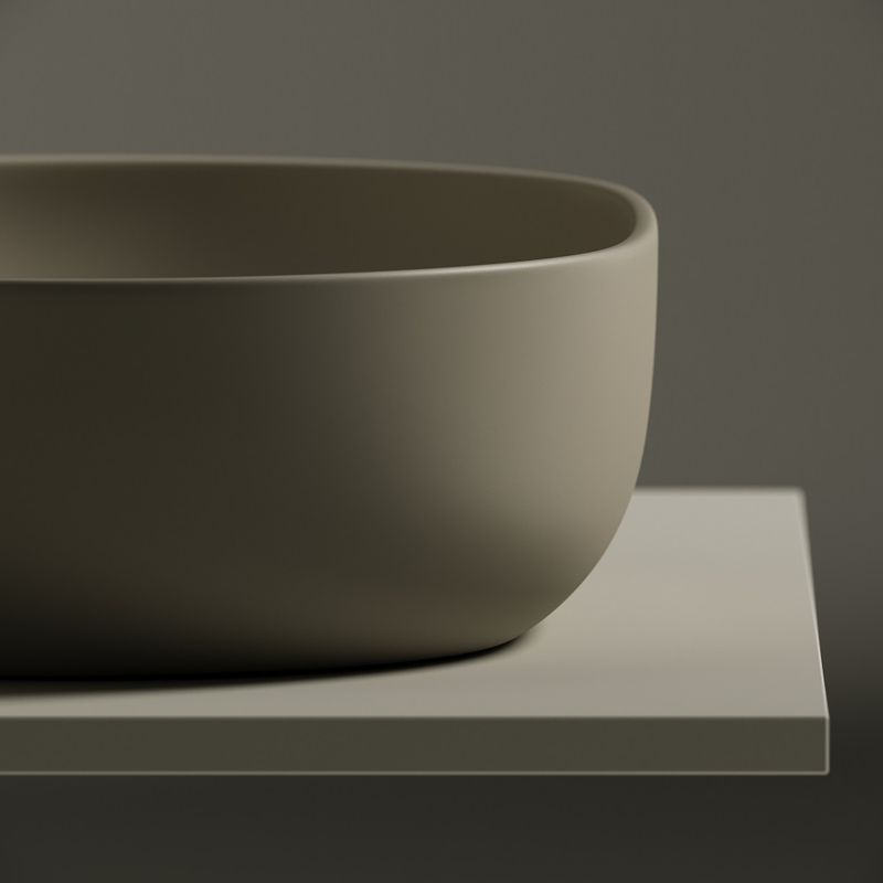 Раковина накладная Ceramica Nova Element CN6047MC 60x41.5 (капучино матовый), без донного клапана