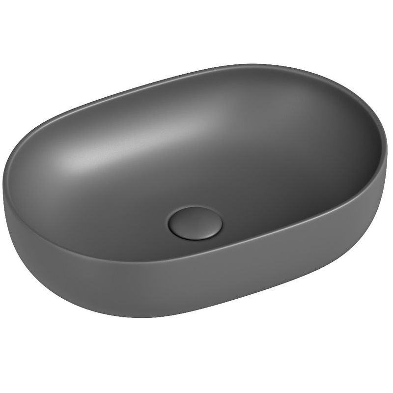 Раковина накладная Ceramica Nova Element CN6047MH 60x41.5 (антрацит матовый), без донного клапана
