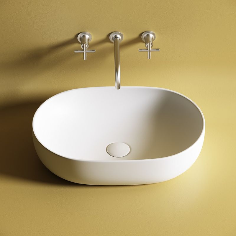 Раковина накладная Ceramica Nova Element CN6047MW 60x41.5 (белый матовый), без донного клапана