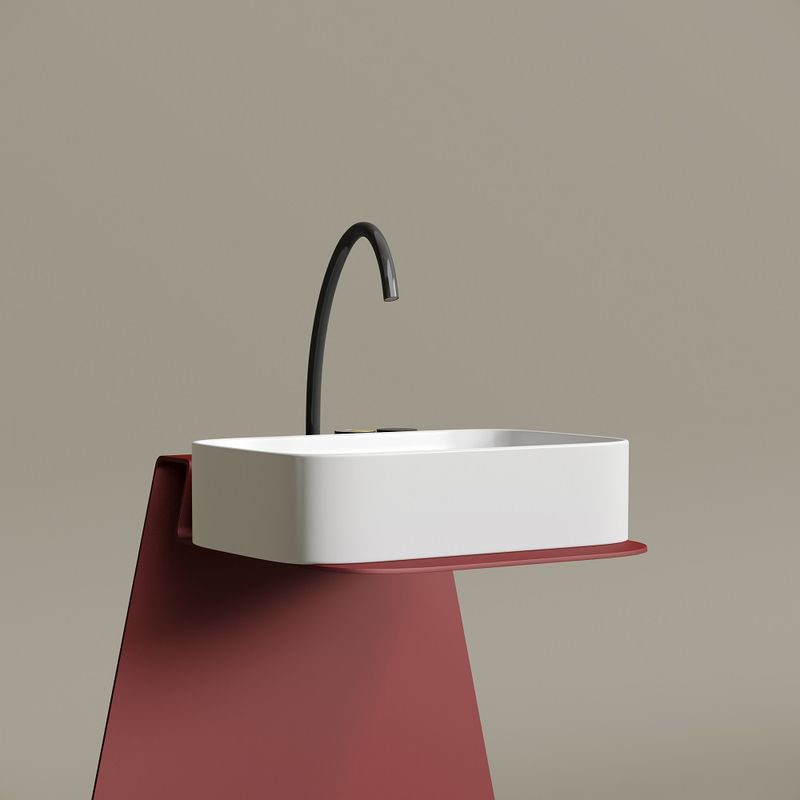 Раковина накладная Ceramicanova Element CN6053MW 60.5x38x15 (белый матовый), без донного клапана
