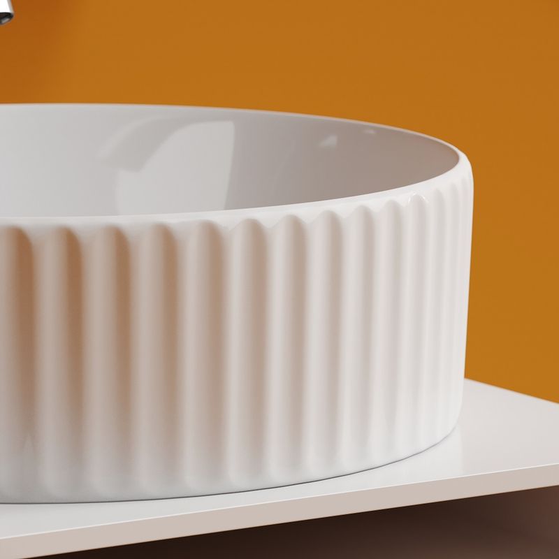 Раковина накладная Ceramicanova Element CN6057 36x36x11.5 (белый), без донного клапана