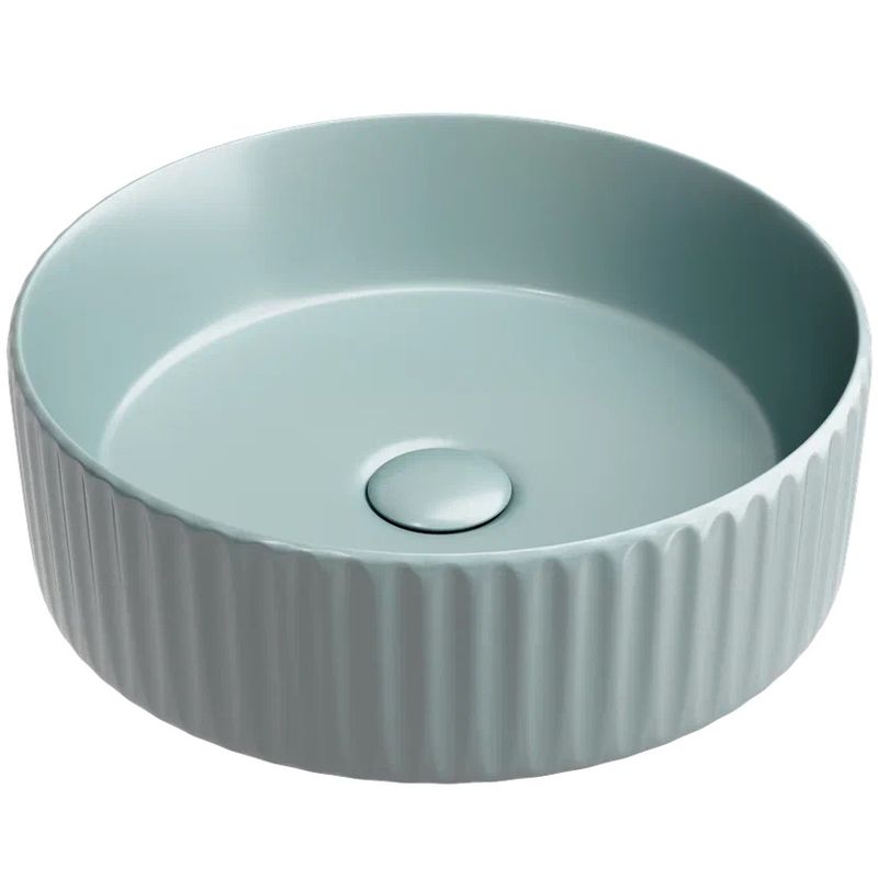 Раковина накладная Ceramicanova Element CN6057MLG 36x36x11.5 (зеленый матовый), без донного клапана