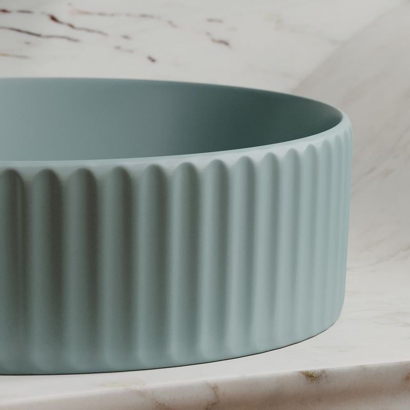 Раковина накладная Ceramicanova Element CN6057MLG 36x36x11.5 (зеленый матовый), без донного клапана