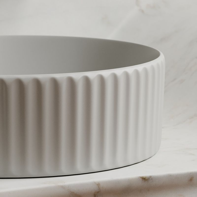 Раковина накладная Ceramicanova Element CN6057MSG 36x36x11.5 (серый матовый), без донного клапана