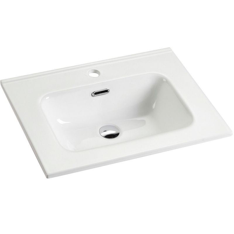Раковина накладная Ceramica Nova Element CN7001 61x46.5 (белый), без донного клапана