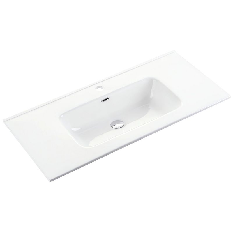 Раковина накладная Ceramica Nova Element CN7002 91x46.5 (белый), без донного клапана