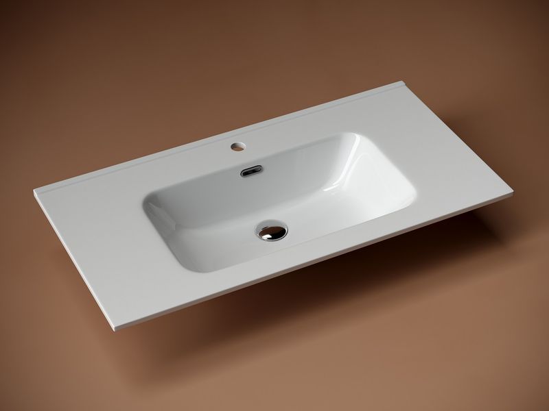 Раковина накладная Ceramica Nova Element CN7002 91x46.5 (белый), без донного клапана