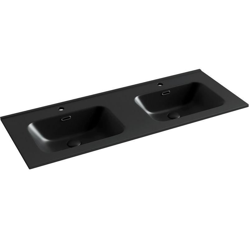 Раковина накладная Ceramica Nova Element CN7004MB 121x46.5 (черный матовый), без донного клапана