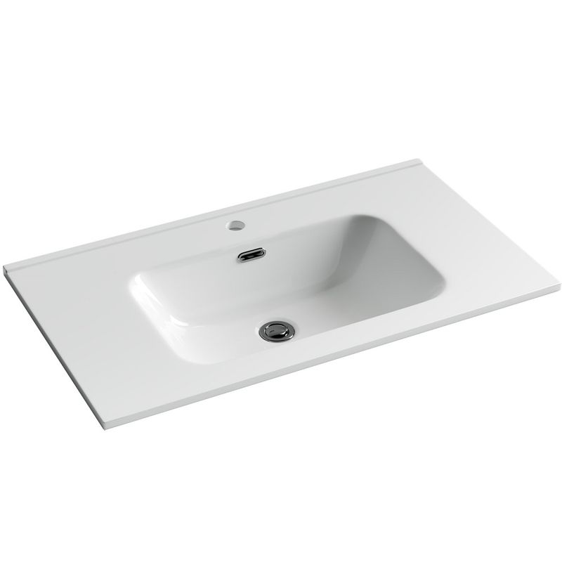 Раковина накладная Ceramica Nova Element CN7005 81x46.5 (белый), без донного клапана