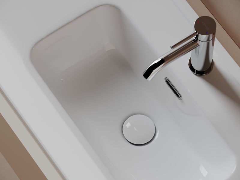 Раковина накладная Ceramicanova Compact (Компакт) CN7026 81x39.5x17 (белый глянцевый)