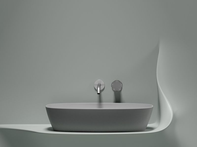 Раковина накладная Ceramicanova Element CN6049MSG 60x38x13.8 (серый матовый), без донного клапана