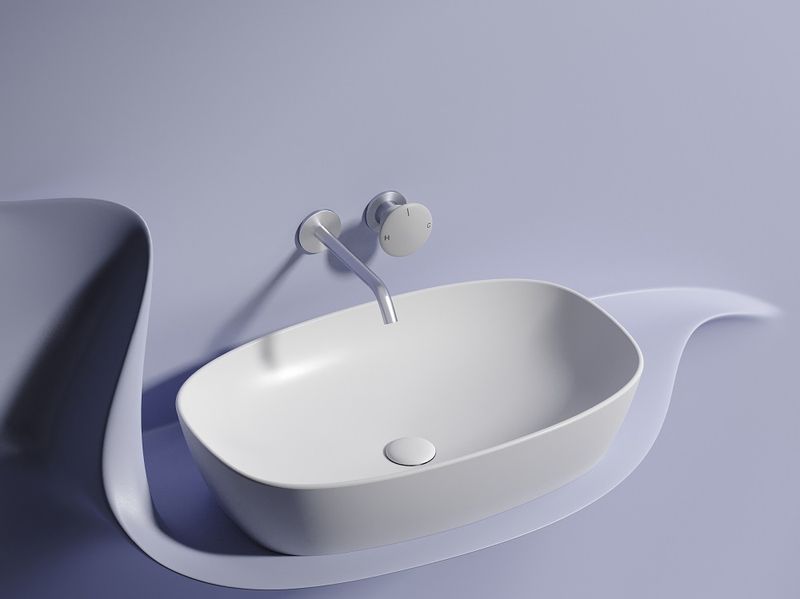 Раковина накладная Ceramicanova Element CN6049MW 60x38x13.8 (белый матовый), без донного клапана
