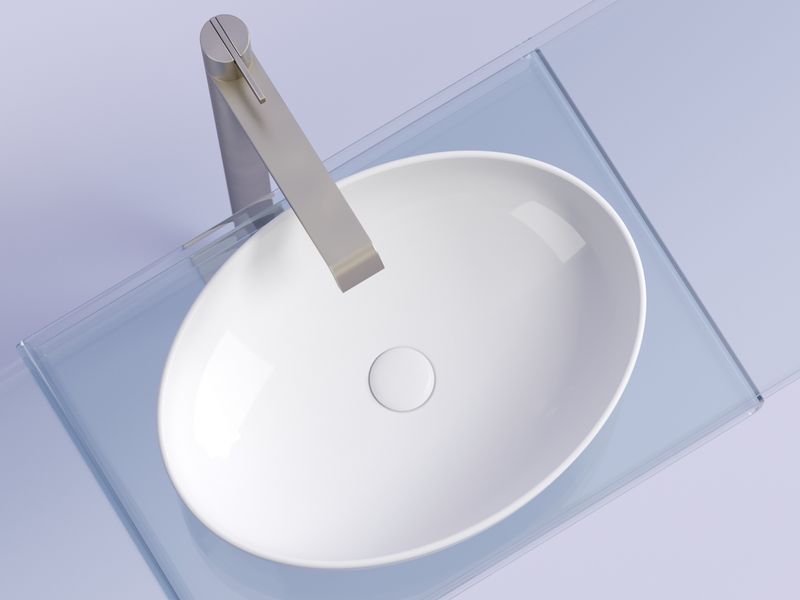 Раковина накладная Ceramicanova Element CN6056 50.2x36.3x14.5 (белый глянцевый), без донного клапана